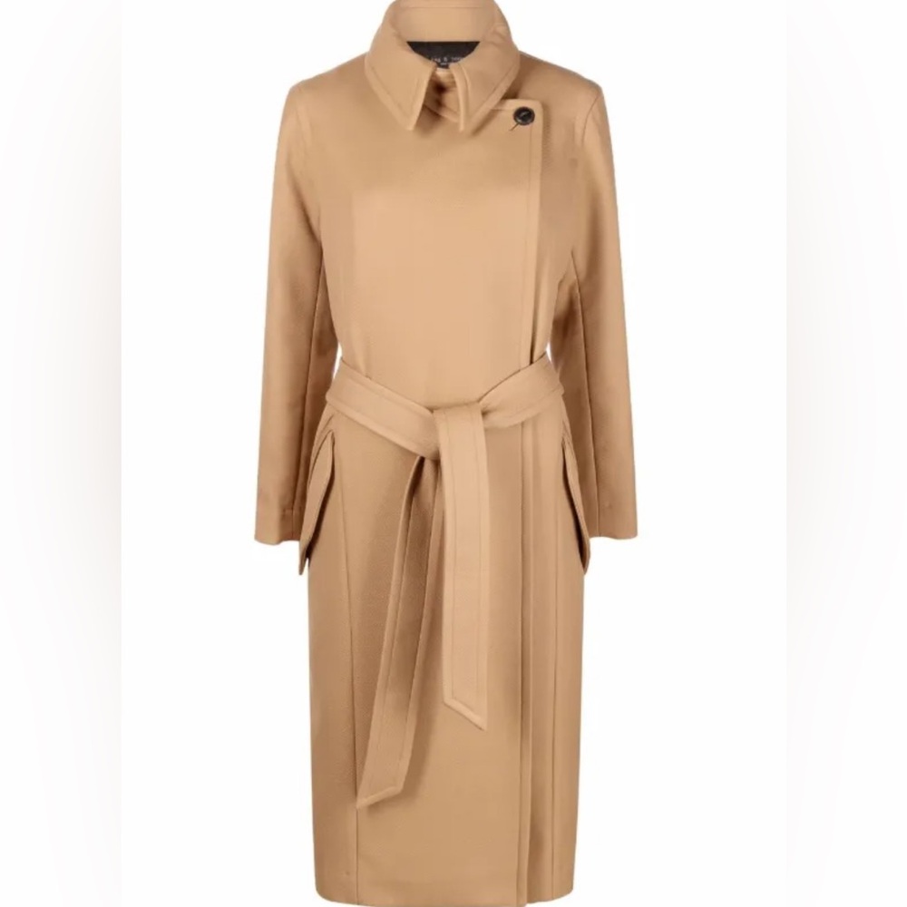 Amber Wool Blend Trench Women's Trench Coat Rag and Bone